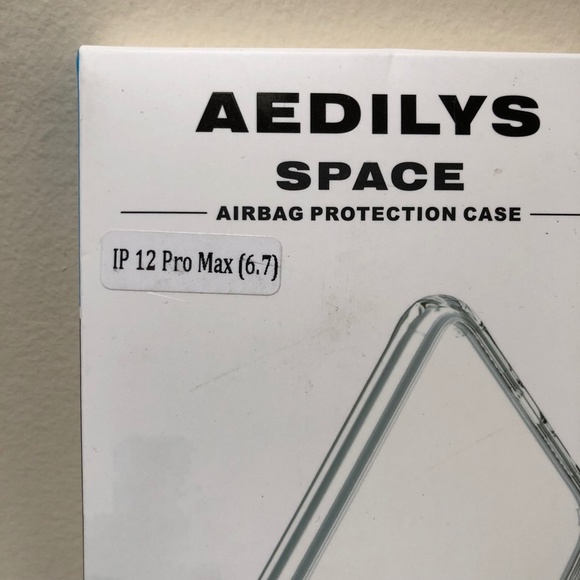 Aedilys Space Airbag Protection Case iPhone 12 Pro Max Clear Screen Protectors - Picture 2 of 10